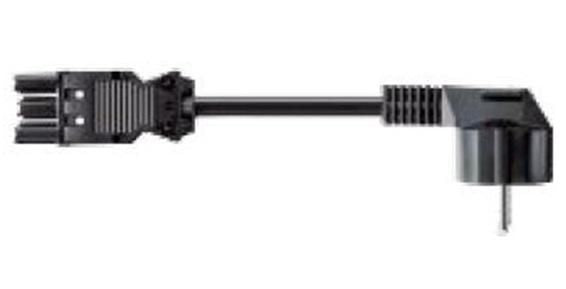 Bachmann Netzkabel, Schuko auf GST18, 10 m, Schwarz, 375.039