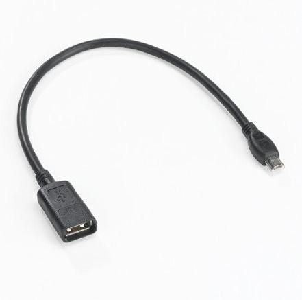 Zebra USB-Verlängerungskabel (Mini-USB-A Stecker auf USB-A Buchse) – Schwarz