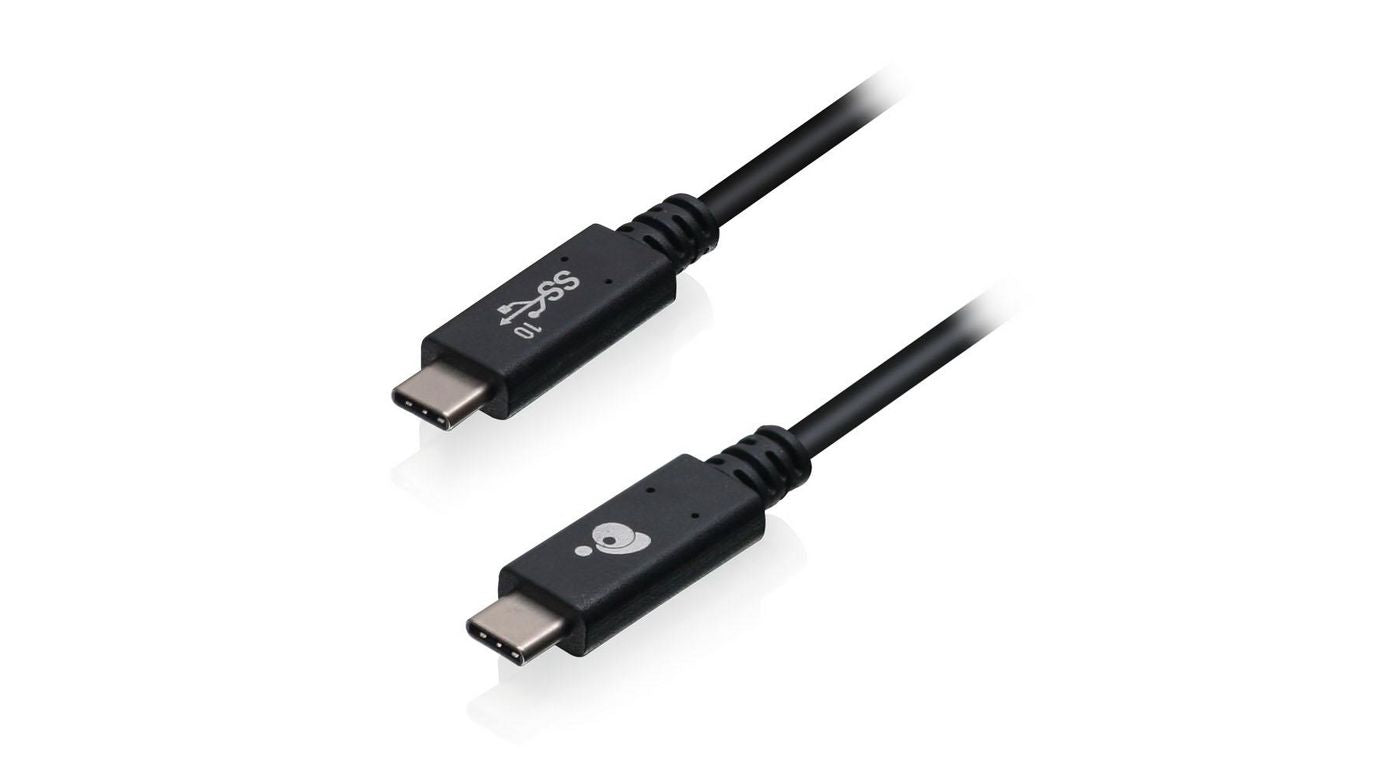 iogear USB-C auf USB-C Kabel – USB 3.2 Gen 2 (10 Gbit/s) – 1 m – Schwarz