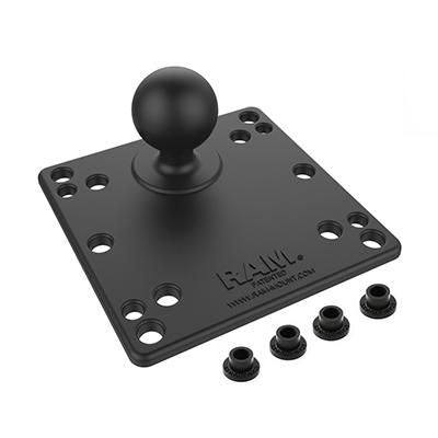 RAM Mounts RAM-246U – VESA-Adapterplatte – VESA 100×100 mm – Schwarz – für 1,5" Kugel