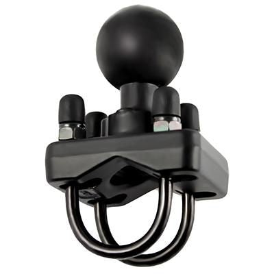 RAM Mounts BALL C-SIZE 1,5", 2 U-BOLTS – VESA-Adapterplatte – Aluminium, Kugel 1,5" – für Rohr 1"–1,25"