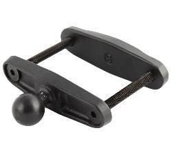 RAM Mounts RAM-B-247U-3 – Klemmfuss mit Kugelkopf, Aluminium, Kugeldurchmesser 2,54 cm, Schwarz