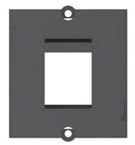 Bachmann Keystone-Modul RJ45, 1×Fassung, mit 2 Schrauben – Schwarz
