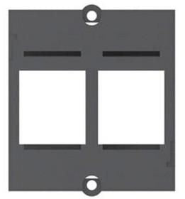 Bachmann Keystone-Modul RJ45, 2× Keystone – schwarz