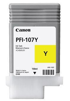 Canon Tintenpatrone PFI-107Y, Gelb, 10 ml, Original – für Canon imagePROGRAF 680/685/780/785