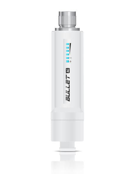 Ubiquiti airMAX Bullet ac – 2,4/5 GHz Funkbrücke, 1GbE, PoE, N-Typ, 300 Mbit/s, Weiss