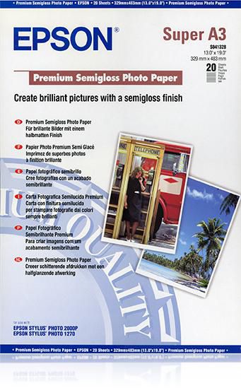 Epson Fotopapier – seidenmatt, A3+, 250 g/m² – für Tintenstrahldrucker