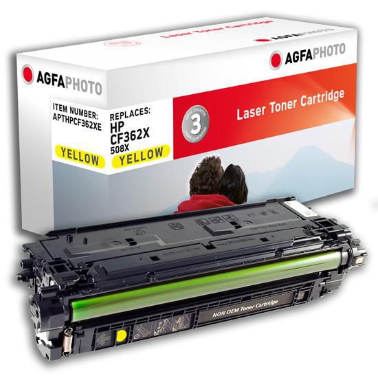 AgfaPhoto Toner CF362X – Gelb, 9500 Seiten – für HP Color LaserJet Enterprise M552dn, M553n, M553dn und andere
