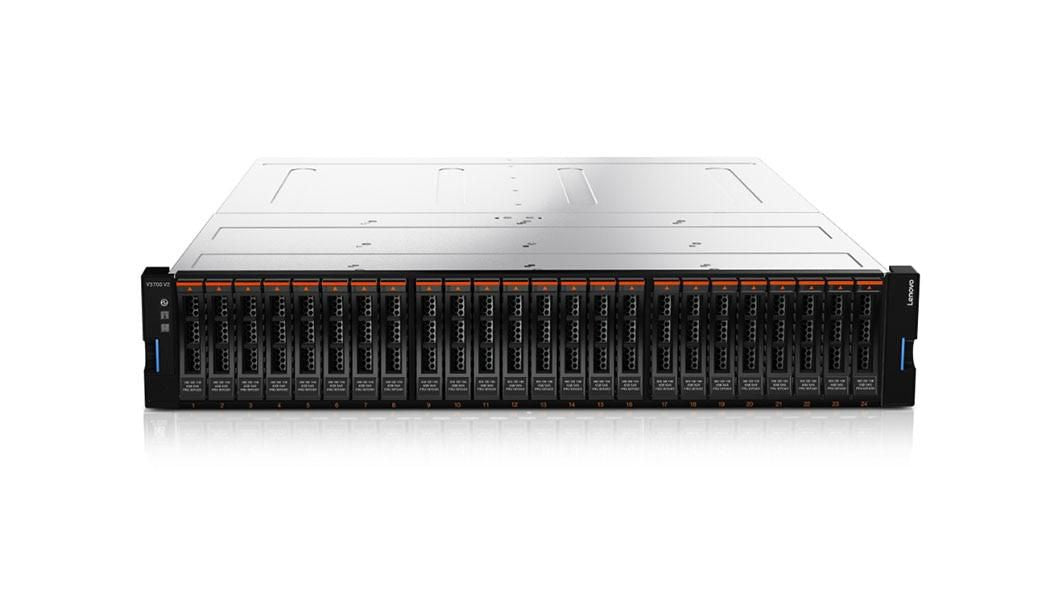 Lenovo Storage V3700 V2 SFF – 24-Bay Rack 2U – 1GbE, redundantes Netzteil, für 2,5" HDD/SSD, SAS
