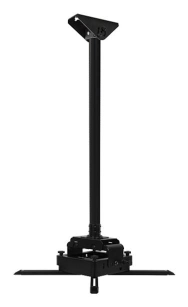B-Tech SYSTEM 2 - Heavy Duty – Beamer Deckenhalterung, H 103,3 cm, 70 kg, schwenk-/neigbar, schwarz