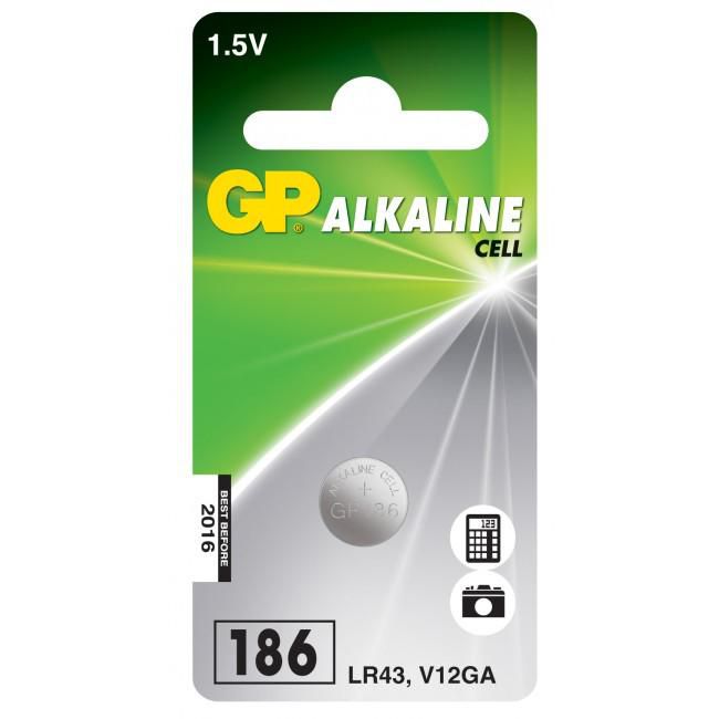 GP Batteries Knopfzelle SR43, Alkaline, 1,5 V – 1 Stk.