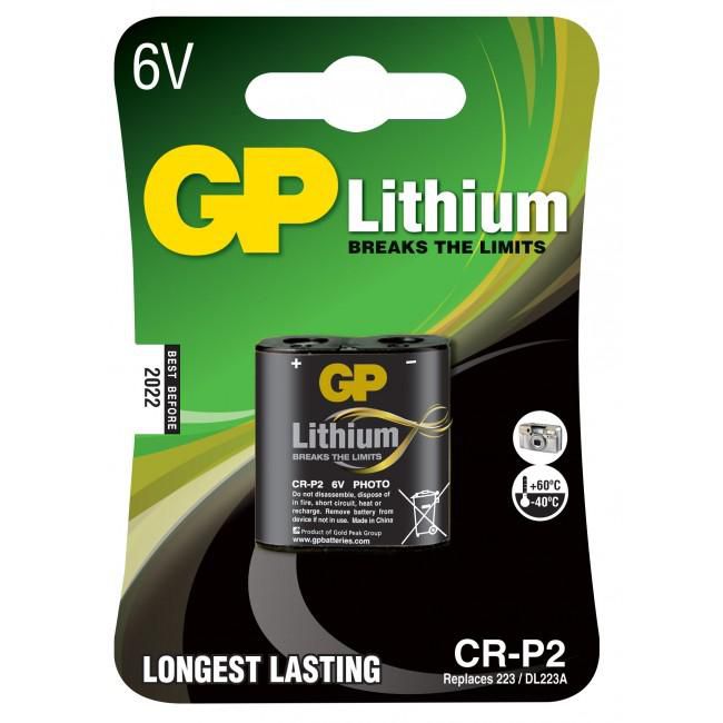 GP Batteries CR P2 Batterie, Lithium, 6 V – 1 Stk.