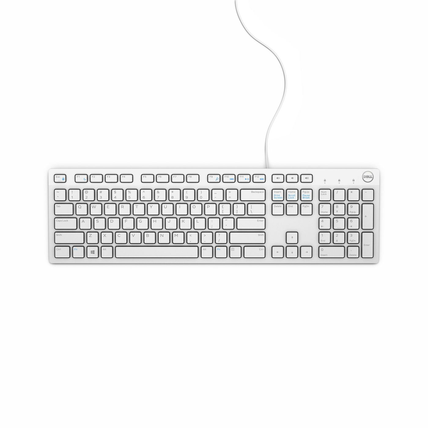 DELL KB216 – Tastatur – kabelgebunden, USB – QWERTZ (DE) – Weiss