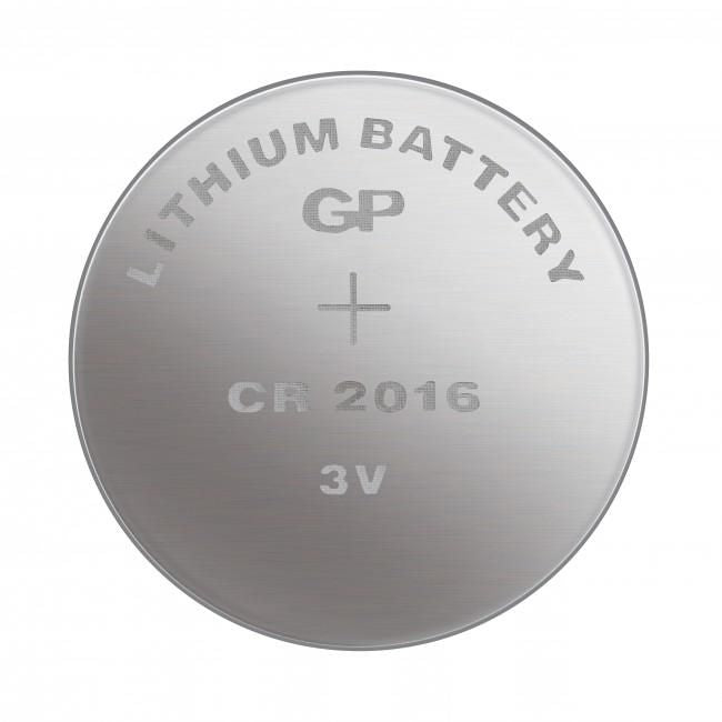 GP Batteries Knopfzelle CR2016, Lithium, 3 V – 1 Stk.