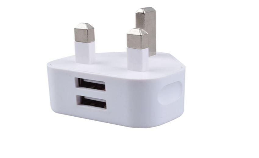 Microconnect Duales USB-Wandladegerät 12 W – USB-A×2, UK-Stecker (Typ G), Weiss