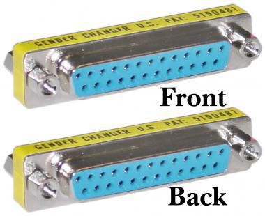 Microconnect DB25-Kupplung, weiblich zu weiblich – Blau
