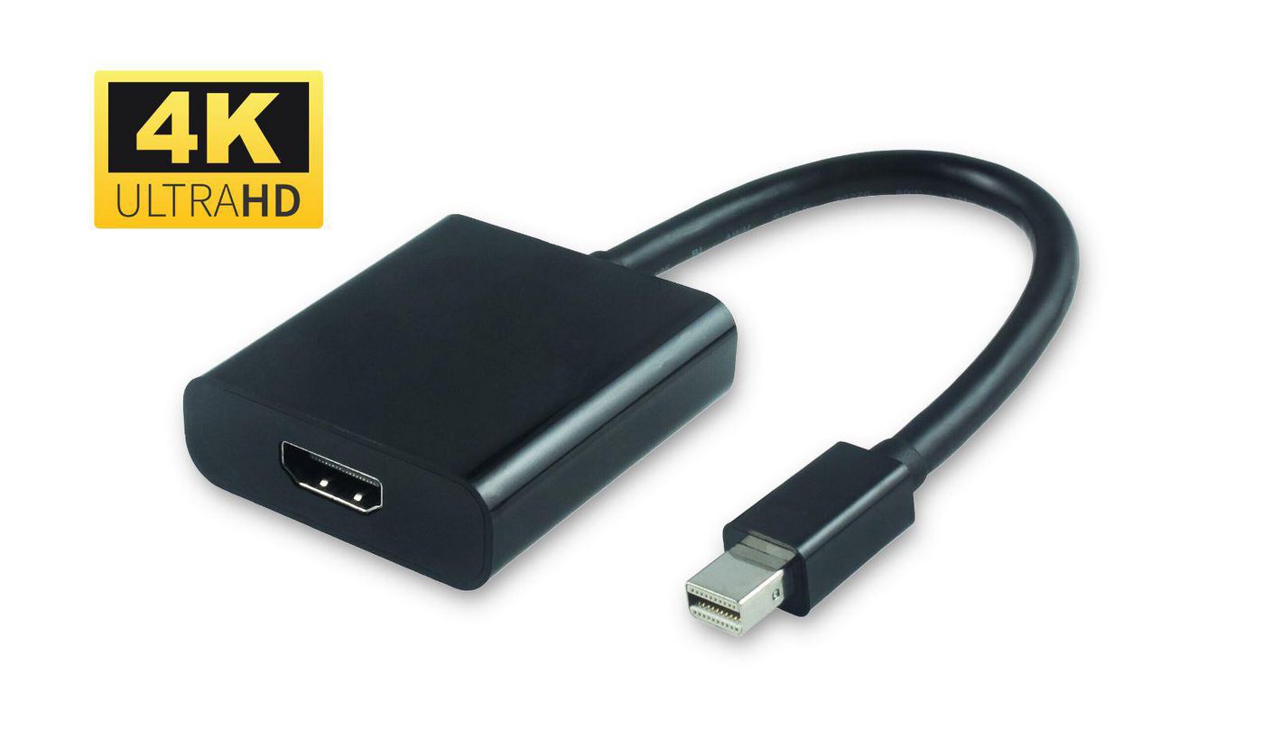 Microconnect Mini-DP auf HDMI Adapter – aktiv, 4K 60 Hz