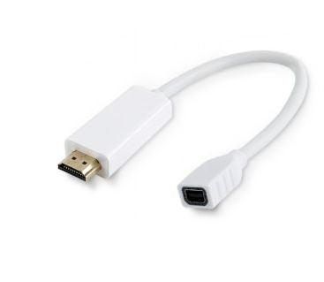 Microconnect Aktiver Adapter Mini Mini DisplayPort zu HDMI – 1920 × 1200 @ 60 Hz, HDMI 1.4, 10 cm