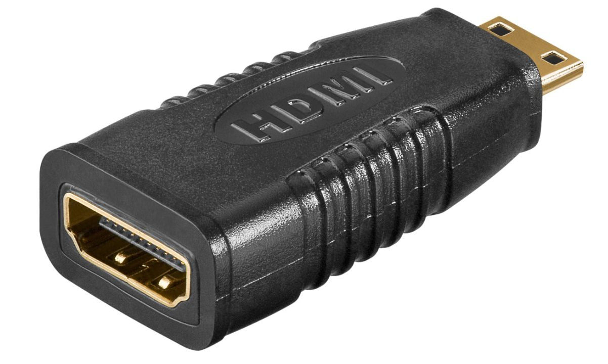 Microconnect HDM19F19MC Adapter Mini HDMI zu HDMI – Passiv, Schwarz