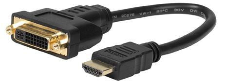 Microconnect HDMI-zu-DVI-Adapter – 1920 × 1080 @ 60 Hz, 0,15 m, HDMI 1.4, Passiv, Schwarz