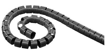 Microconnect Cable Eater – 25 mm × 20,00 m, Schwarz, ohne Werkzeug