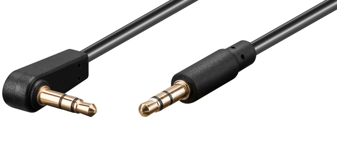 Microconnect 3,5-mm-Klinkenkabel – Stecker–90° Stecker – 0,5 m