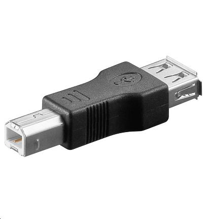 Microconnect USB-B-zu-USB-A-Adapter – USB 2.0 Hi-Speed, Schwarz