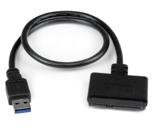 Microconnect Adapterkabel USB zu 2,5" SATA – SATA III 6 Gbit/s, 0,3 m, Schwarz