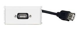 Vivolink USB-Adapter USB-A auf USB-A – USB 2.0 (480 Mbit/s) – Weiss