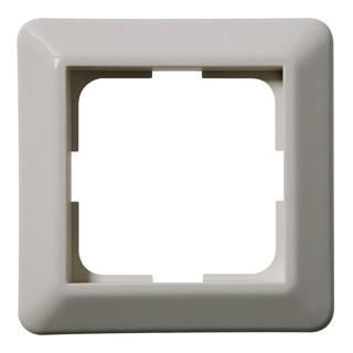 Vivolink 1845601 – Rahmen für Wanddose, 83 × 83 × 11 mm, 1-fach, Silber matt, für 83 × 83 mm Wanddosen