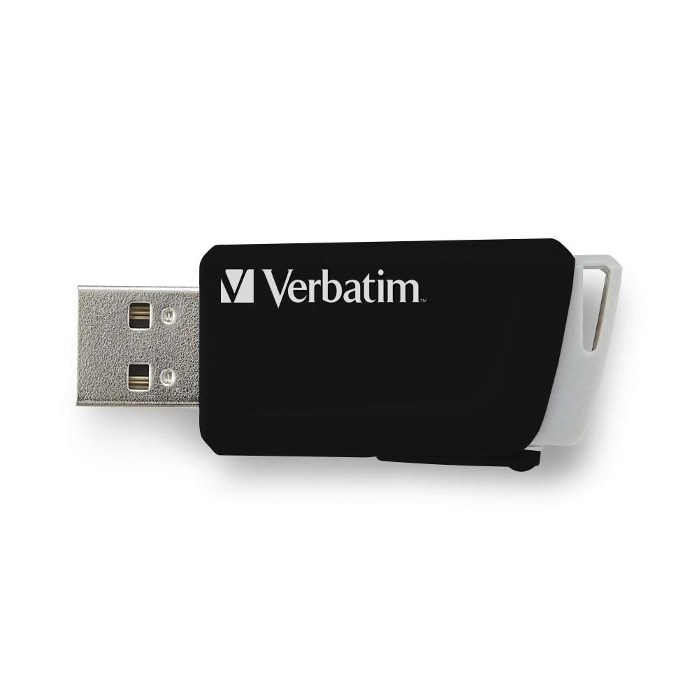 Verbatim Store'n'Click USB-Stick 32 GB – USB-A 3.2 Gen 1, 80/25 MB/s, Dia, Schwarz