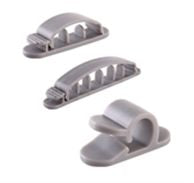 Vivolink Kabelhalter – Selbstklebend, Polypropylen – Schwarz – 3er-Set