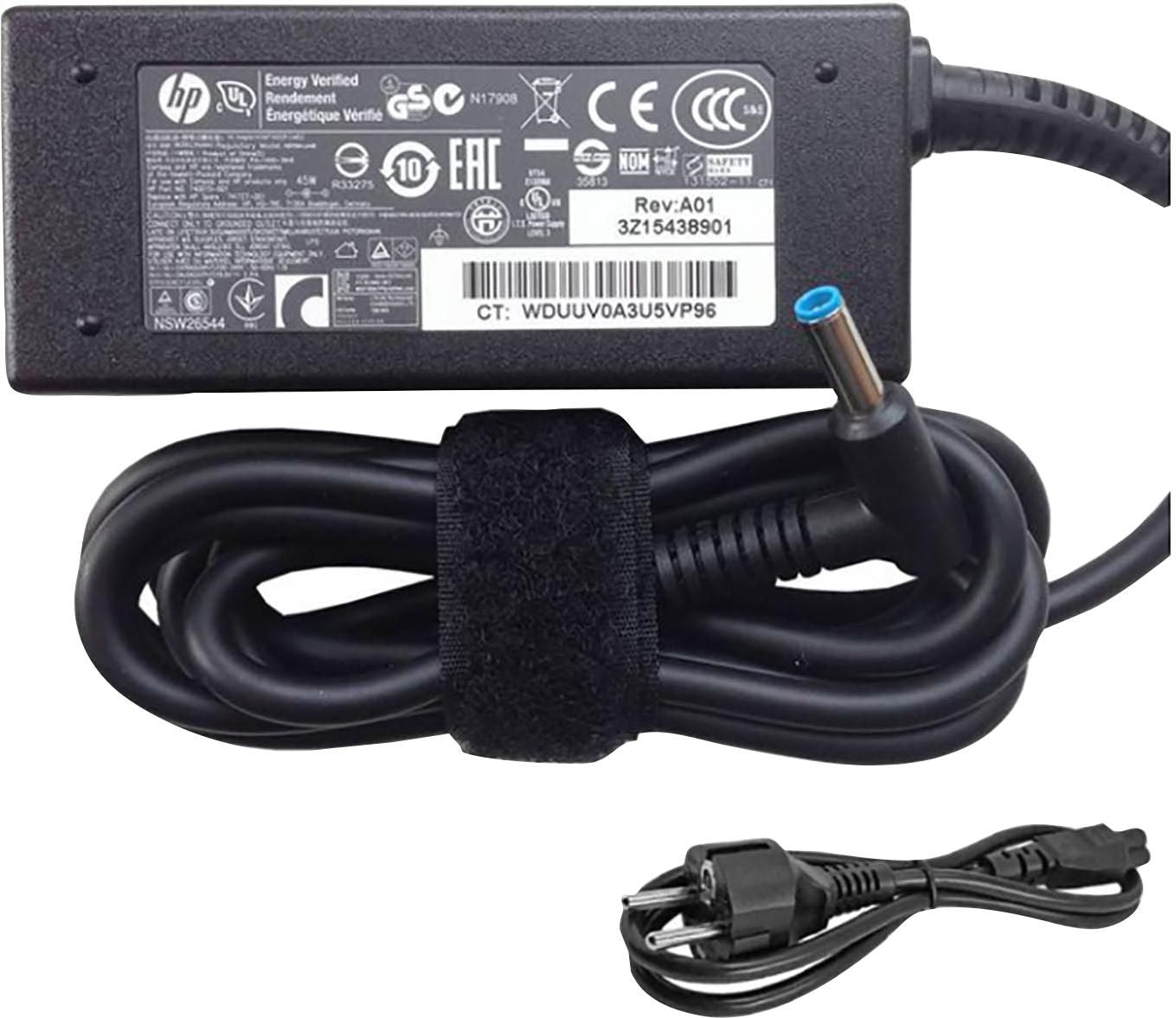 HP AC Smart Adapter Netzteil 45 W – für Spectre 13 Pro, Spectre x2 Pro, EliteBook Folio 1040 und andere – schwarz