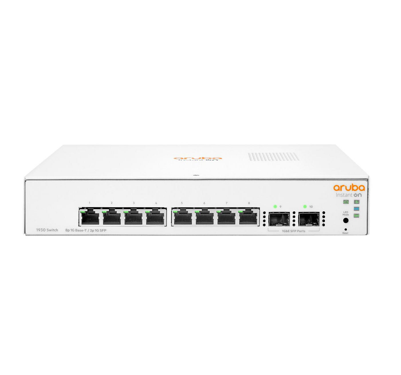 HPE Aruba Instant On 1930 – Managed L2+ Switch – 8× 1G, 2× SFP, 1U