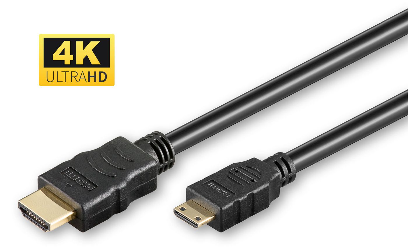 Microconnect Mini-HDMI auf HDMI Kabel HDMI 1.4 4K 30 Hz – 1,5 m – HDR, ARC