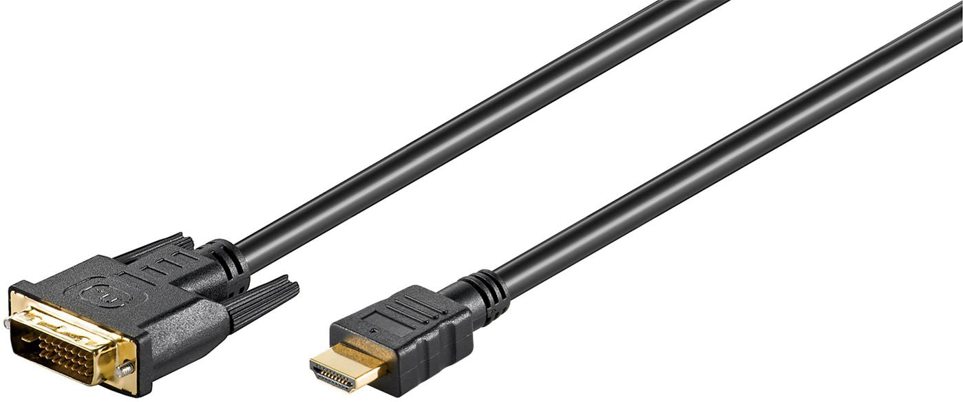 Microconnect HDMI–DVI-D Kabel – 10 m, vergoldete Kontakte