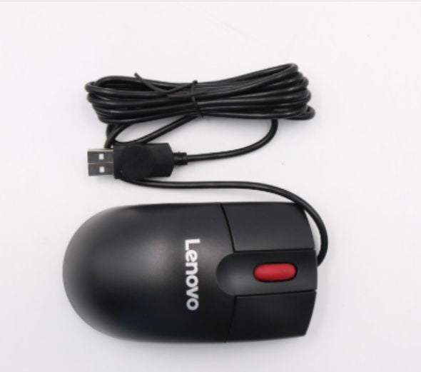 Lenovo Mouse Laser 3-Button USB PS2 – Maus – Kabelgebunden (USB‑A), 400 DPI, Schwarz