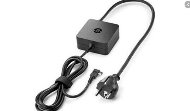 HP USB-Ladegerät 65 W – USB-C×1, Wandmontage – Schwarz