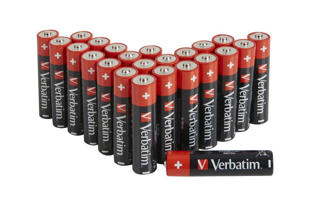 Verbatim AA Batterien, Alkaline, 1,5 V – 24 Stk.