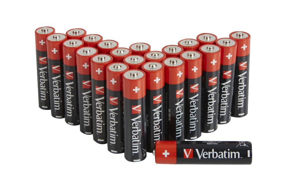 Verbatim AAA Batterien, Alkaline, 1,5 V – 24 Stk.