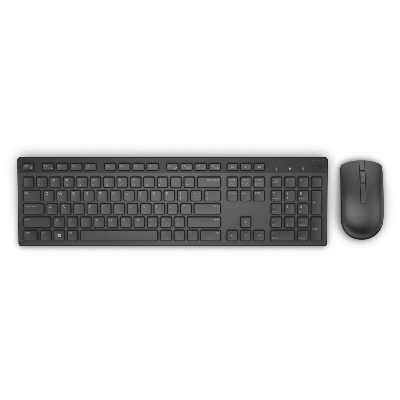 DELL KM636 – Tastatur-Maus-Set – 2,4 GHz USB-A (Empfänger) – QWERTY (ES) – Schwarz