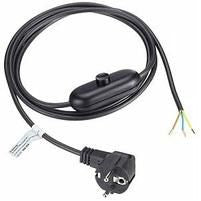 Bachmann Netzkabel – 2 m, 250 V/10 A, schwarz