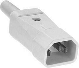 Bachmann Netzkabel – IEC C14, 250 V/10 A, Grau