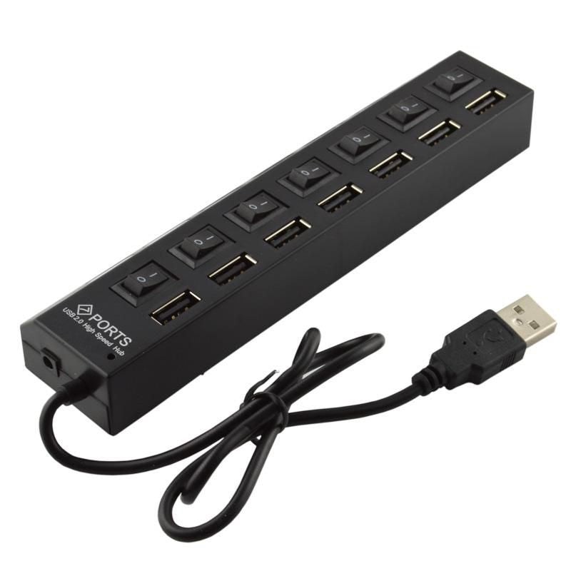 CoreParts MSPP74014 USB-Hub – USB 2.0, 7× USB-A