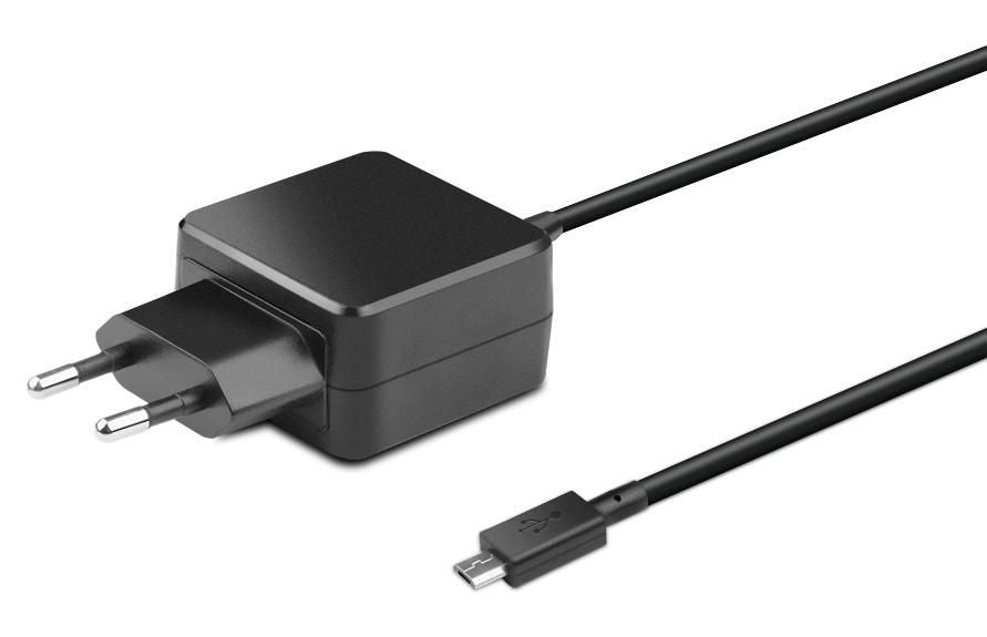 CoreParts Micro-USB-Ladegerät 15 W – EU-Stecker (Typ C), Micro-USB – für HP Chromebook 11 G2 – schwarz
