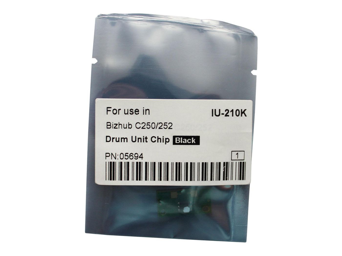 CoreParts Trommel-Chip, schwarz – für Konica Minolta bizhub C250/C252
