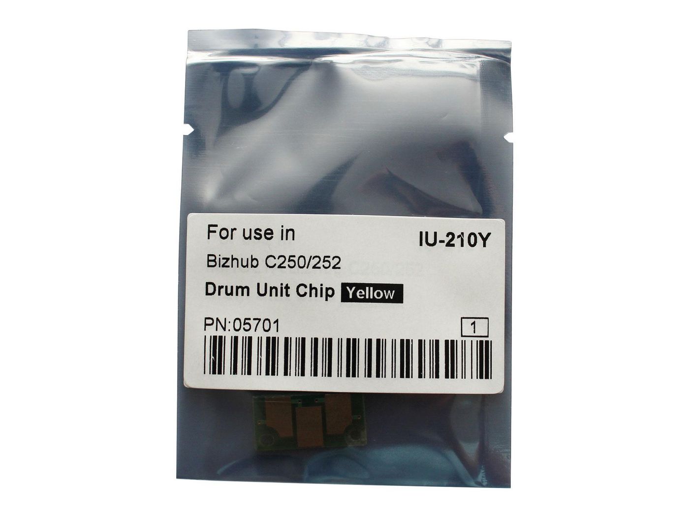 CoreParts Trommel-Chip, schwarz – für Bizhub C250/252