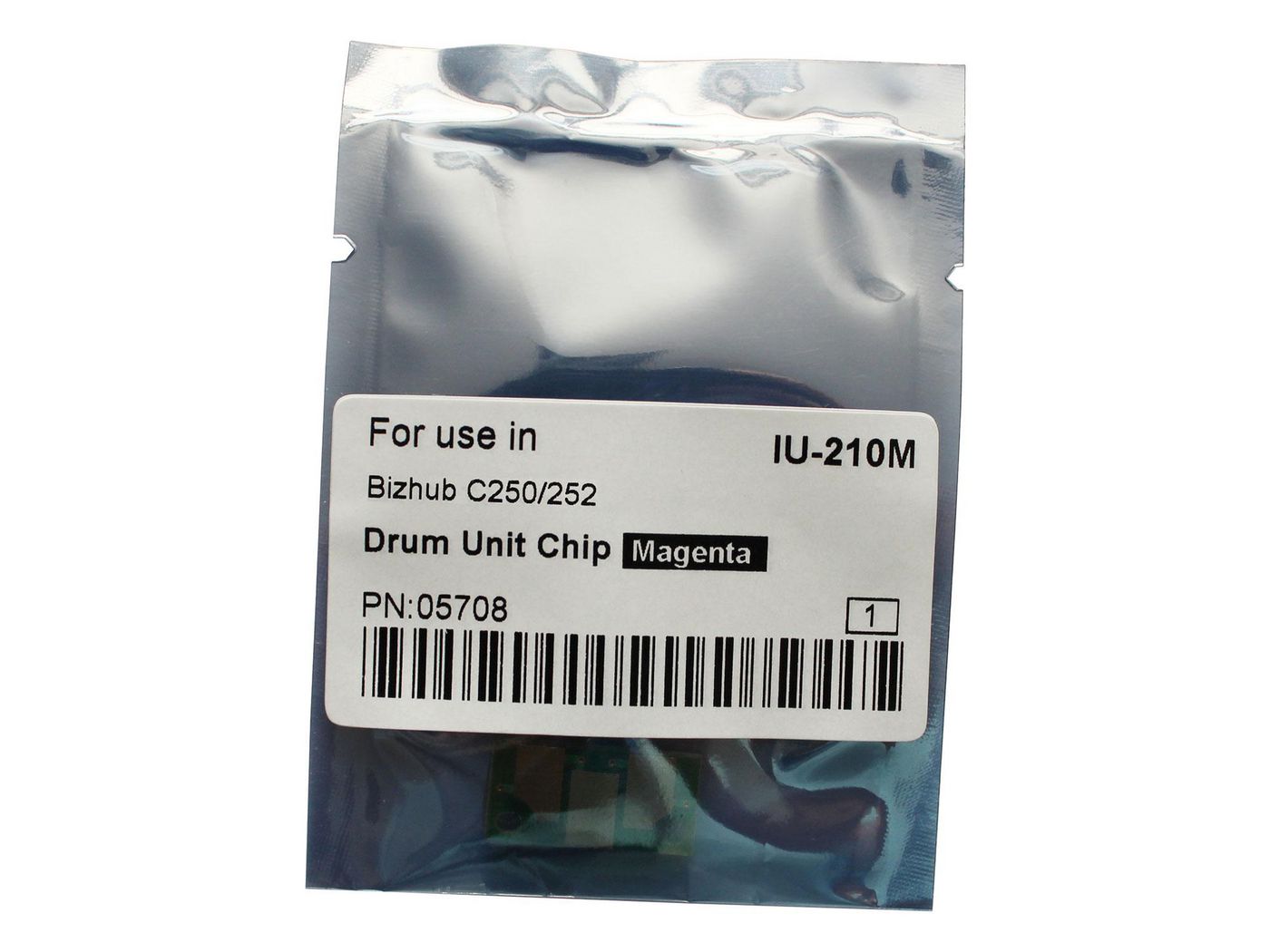 CoreParts Trommel-Chip, schwarz – für Bizhub C250/C252