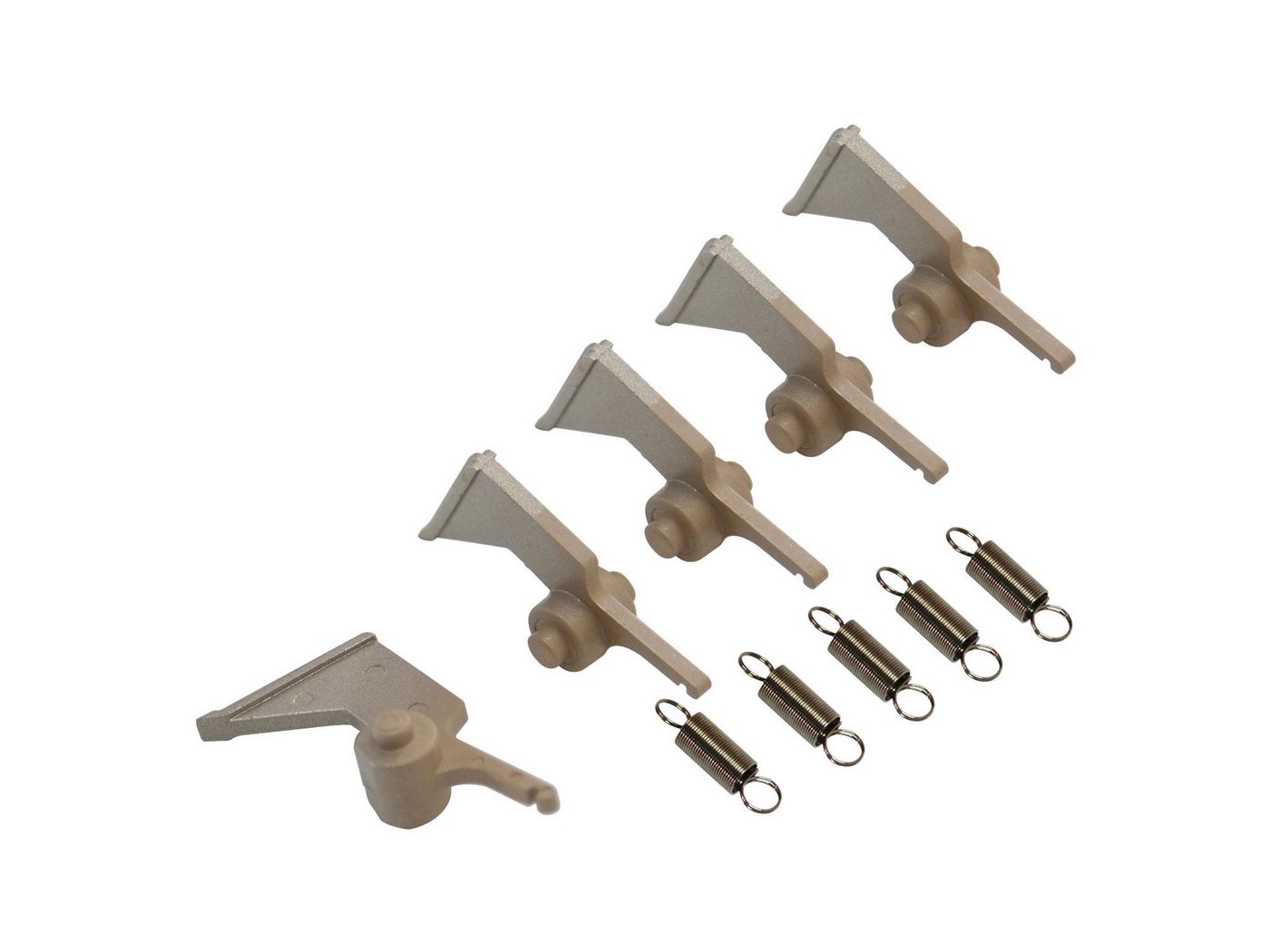 CoreParts Verschleissteile-Kit Picker-Finger, 5er-Set, braun – für Aficio 2051/2060/2075 und andere