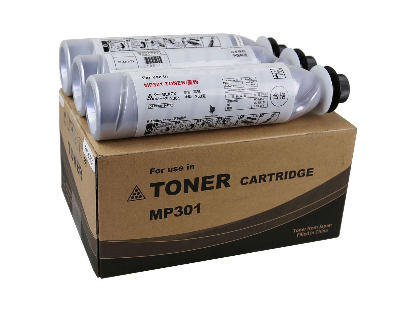 CoreParts 841767 Schwarzer Toner – Kompatibel – 3er-Pack – je 9'500 Seiten – für Ricoh MP301SP/301SPF